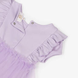 Caramelo Kids-طقم بناتي بنفسجي من التول والجيرسيه | Childrensalon Outlet