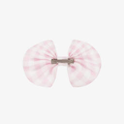 Caramelo Kids-Girls' Pastel Check Bow Clip | Childrensalon Outlet