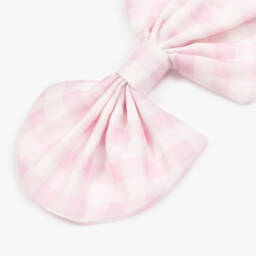 Caramelo Kids-Girls' Pastel Check Bow Clip | Childrensalon Outlet