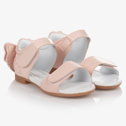 Caramelo Kids-Розовые сандалии с бантиками для девочек | Childrensalon Outlet