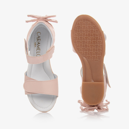 Caramelo Kids-Розовые сандалии с бантиками для девочек | Childrensalon Outlet