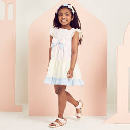 Caramelo Kids-Розовые сандалии с бантиками для девочек | Childrensalon Outlet