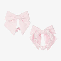 Caramelo Kids-Girls Pink Cotton Sequin Shorts Set | Childrensalon Outlet