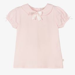 كاراميلو كيدز -تيشيرت قطن جيرسي لون زهري للبنات | Childrensalon Outlet