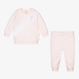 Caramelo Kids-Розовый спортивный костюм из хлопка для девочек | Childrensalon Outlet
