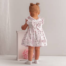 Caramelo Kids-Розовое платье и трусики в цветочек для девочек | Childrensalon Outlet