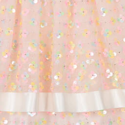Caramelo Kids-Girls Pink Rainbow Sequin & Diamanté Dress | Childrensalon Outlet