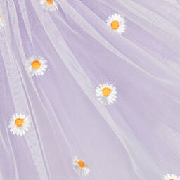Caramelo Kids-Girls Purple Daisy Tulle Skirt Set | Childrensalon Outlet