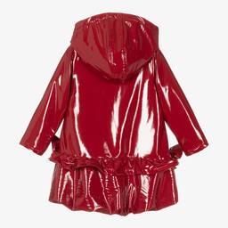 Caramelo Kids-Girls Red Bow Raincoat  | Childrensalon Outlet