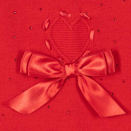 Caramelo Kids-Красный ромпер из хлопка и тюля | Childrensalon Outlet