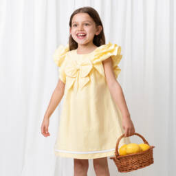 Caramelo Kids-Льняное-хлопковое платье Sunny для девочек | Childrensalon Outlet