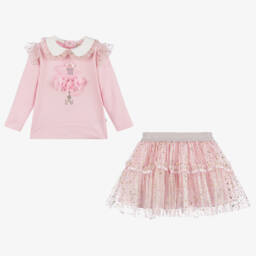 Caramelo Kids-Girls Tulle Skirt Outfit | Childrensalon Outlet