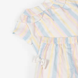 Caramelo Kids-Girls Vibrant Rainbow Striped Ensemble | Childrensalon Outlet