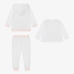 Caramelo Kids-Girls White Tracksuit Set | Childrensalon Outlet