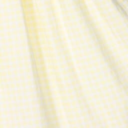 Caramelo Kids-Girls Yellow Cotton Gingham Dress Set | Childrensalon Outlet
