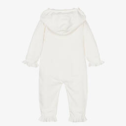 Caramelo Kids-Кремовый вязаный комбинезон для коляски с сердечками | Childrensalon Outlet