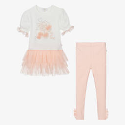 Caramelo Kids-Peachy Pink Tulle Ensemble for Girls | Childrensalon Outlet
