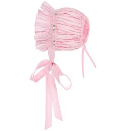 Caramelo Kids-Розовый хлопковый чепец со сборками | Childrensalon Outlet
