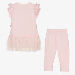 Caramelo Kids-طقم ليغنغز قطن لون زهري للبنات | Childrensalon Outlet