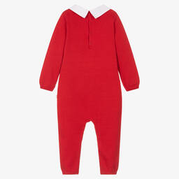 Caramelo Kids-أوفرول رومبرز قطن لون أحمر للأطفال | Childrensalon Outlet