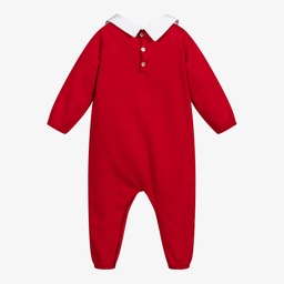 Caramelo Kids-Красный вязаный ромпер с гвардейцами | Childrensalon Outlet