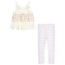 Caramelo Kids-Ruffle Top & Leggings Set | Childrensalon Outlet