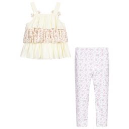 Caramelo Kids-Ruffle Top & Leggings Set | Childrensalon Outlet
