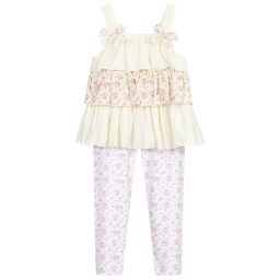 Caramelo Kids-Ruffle Top & Leggings Set | Childrensalon Outlet