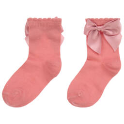 Carlomagno-Розовые хлопковые носки для девочек | Childrensalon Outlet
