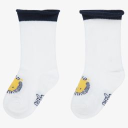 كاريمون بو-جوارب قطن محبوك لون أبيض للمواليد | Childrensalon Outlet