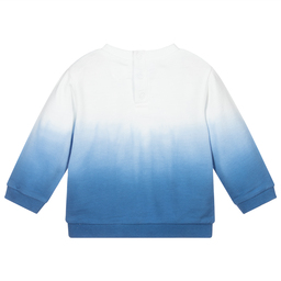 Carrément Beau-Blue Organic Cotton Sweatshirt | Childrensalon Outlet