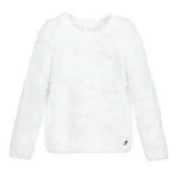 كاريمون بو-كنزة لون أزرق وأبيض للبنات | Childrensalon Outlet