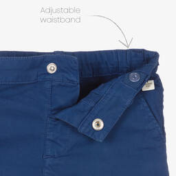 Carrément Beau-Синие шорты из хлопкового твила | Childrensalon Outlet