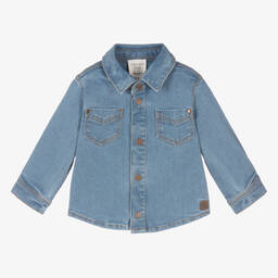 Carrément Beau-Boys Blue Denim Shirt | Childrensalon Outlet
