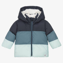 Carrément Beau-Boys Blue Hooded Puffer Jacket | Childrensalon Outlet