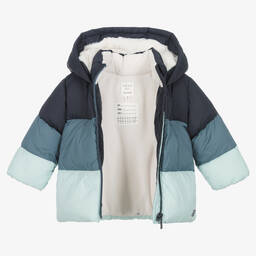 Carrément Beau-Boys Blue Hooded Puffer Jacket | Childrensalon Outlet