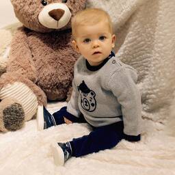 Carrément Beau-Boys Blue Leather Slip-On Shoes | Childrensalon Outlet