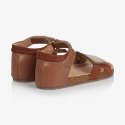 Carrément Beau-Коричневые кожаные сандалии для мальчиков | Childrensalon Outlet