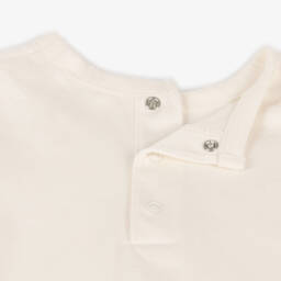 Carrément Beau-Boys Cream Tractor Cotton Tee | Childrensalon Outlet