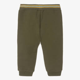 Carrément Beau-Boys Green Organic Cotton Joggers | Childrensalon Outlet