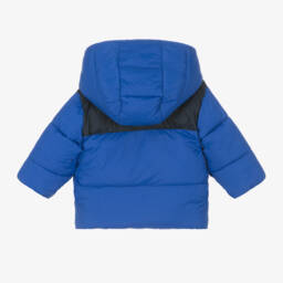Carrément Beau-Boys Hooded Blue Padded Coat | Childrensalon Outlet