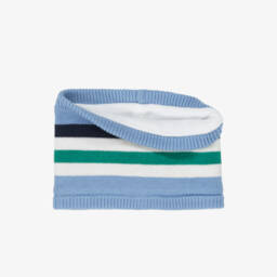 Carrément Beau-Boys Knitted Blue Hat & Snood | Childrensalon Outlet
