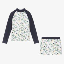 Carrément Beau-Boys Navy Blue Swim Set (UPF40+) | Childrensalon Outlet