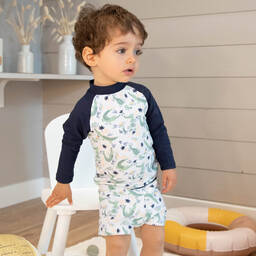 Carrément Beau-Boys Navy Blue Swim Set (UPF40+) | Childrensalon Outlet