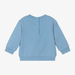 Carrément Beau-Boys Organic Blue Fox Jumper | Childrensalon Outlet