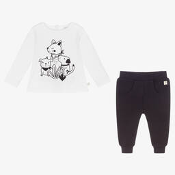 Carrément Beau-Белый топ и синие брюки для мальчиков | Childrensalon Outlet