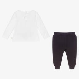 Carrément Beau-Белый топ и синие брюки для мальчиков | Childrensalon Outlet