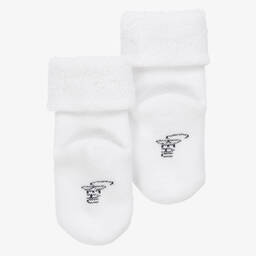 Carrément Beau-Белые хлопковые носки с медвежатами | Childrensalon Outlet