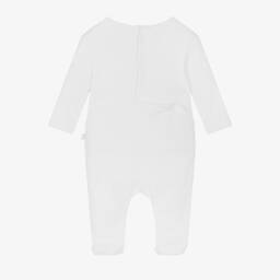 Carrément Beau-Boys White Cotton Safari Babygrow | Childrensalon Outlet