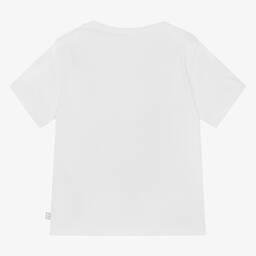 Carrément Beau-Boys White Cotton Safari Truck T-Shirt | Childrensalon Outlet